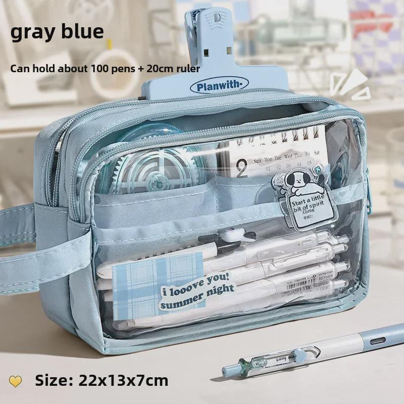 Estuche de Capibara de Cinco Capas de Gran Capacidad para Niñas - Edición Secundaria