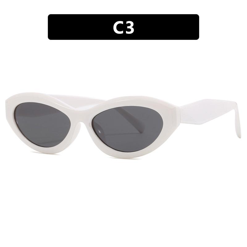 Oval Small Frame Sunglasses Fashion Sunglasses Personalized Trendy Sunshade Uv Protection Sunglasses