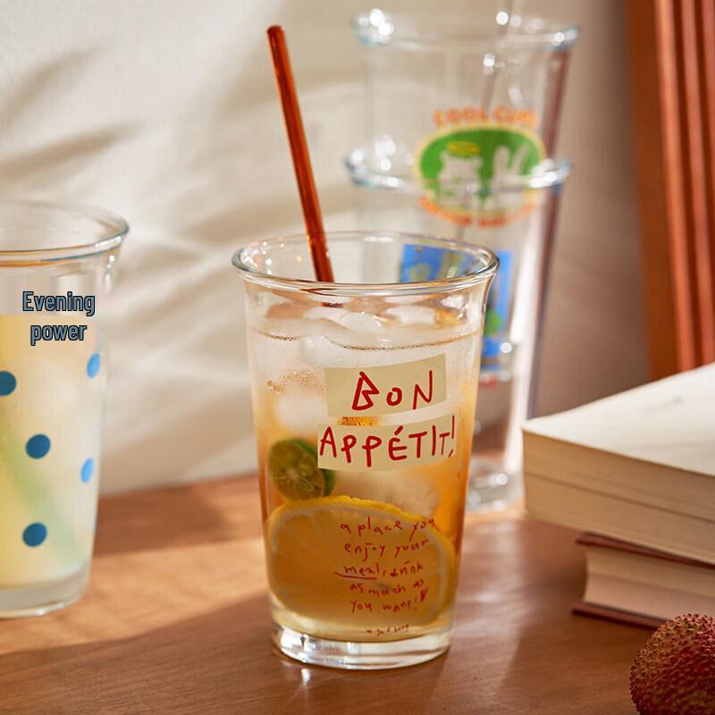 Aesthetic Heat-Resistant Glass Beverage Cup
