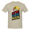 1 Piece Astronaut Funny Graphic 100 Cotton Tshirt Fly To The Moon Tees Tops For Unisex