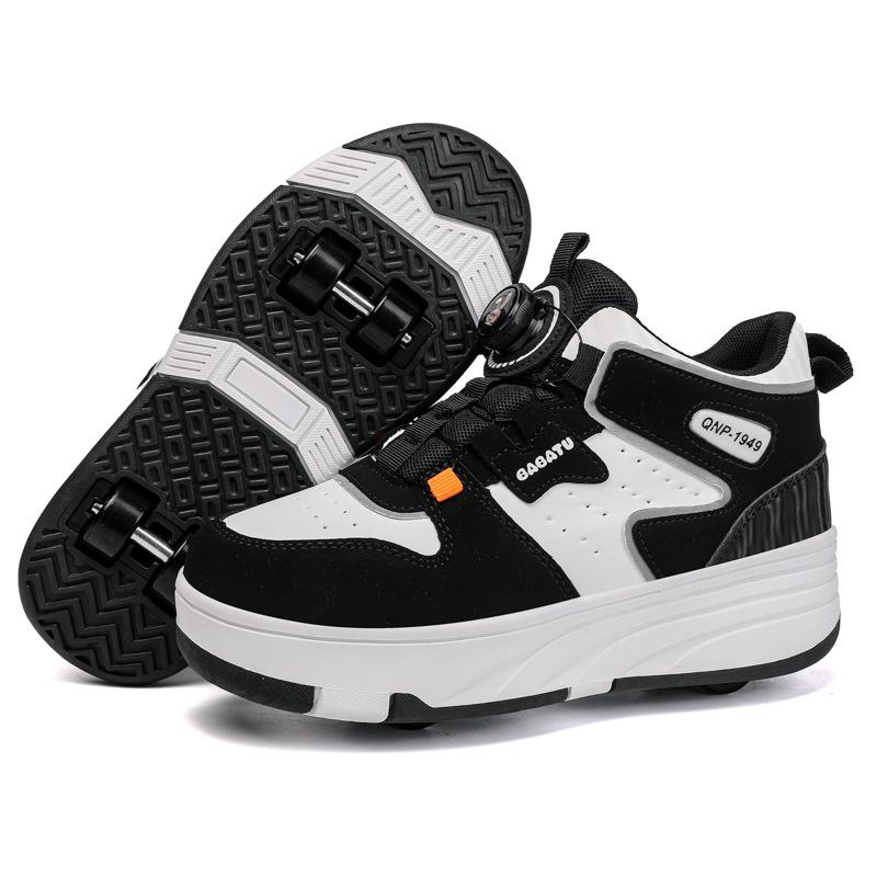 

Boys Girls Walking Shoes Dual Wheel Automatic Retractable Children s Roller Skating Internet Famous Popular Elementary School Sports Ice 36