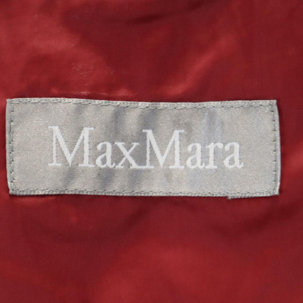 MAX MARA Down jacket 46 Red Hooded Women Used