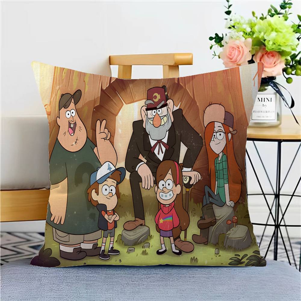 Film Gravity Falls Pillow Gift Home Office Decoration Bedroom Sofa Car Cushion Cover Case 45x45