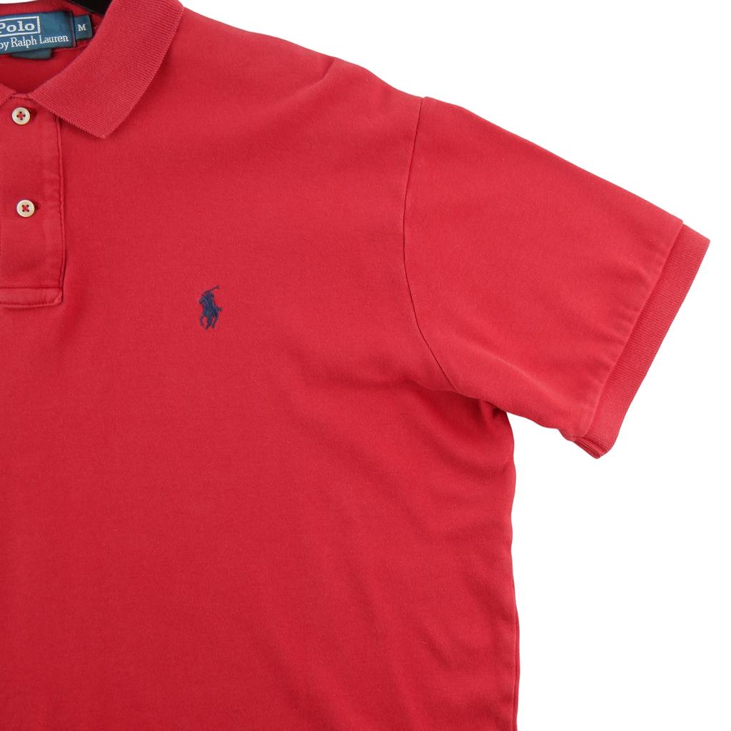 Seconde vie - Polo manches courtes Homme Rouge - Bon état