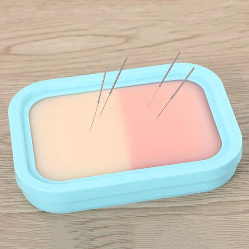 Silicone Practice Skin Pad Reusable Acupuncture Skill Practice Skin Model Lifelike Human Skin Model For Simulation Training