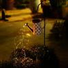 Solar Kettle Light: Outdoor Garden Decoration with Wrought Iron Water Sprinkler