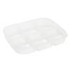 Food Storage Box Large Capacity Multi-Compartments Eco-friendly Food Grade Fresh-keeping Transparent PP Material Fridge Container Divided Serving Tray