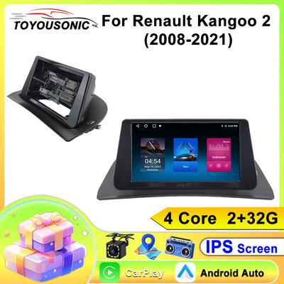 Autoradio Android Per Renault kangoo 2 2008 2009 2010 2011 2012 2013 2014 2015 - 2018 Lettore Multimediale GPS Carplay Android Auto