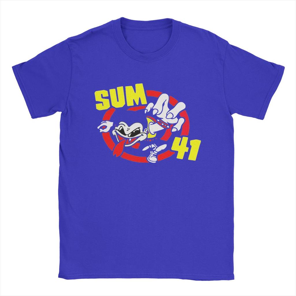 Band Sum 41 Herren T-Shirt SUM41 Punk Humor T-Shirt Kurzarm Rundhals T-Shirts Reine Baumwolle Party Kleidung