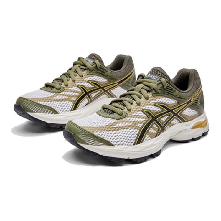 Asics Gel-Flux 4 Mesh Comfortable Durable Physical Test Low-Top Kids Running Shoes Kids running shoes Gray Yellow 1014A321-301