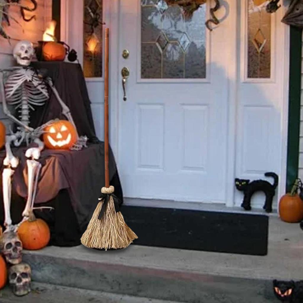 Dancing Witch Broom Funny Spooky Gift Creative Easy Setup Dancing Broomstick for Floor Porch Indoor Outdoor Themed Parties Home