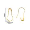 100Pcs/lot Metal Gourd Shape Safety Pins Paper Clip Fastener Craft DIY Sewing Tools Needles Large Safety Pin Brooch Accessories