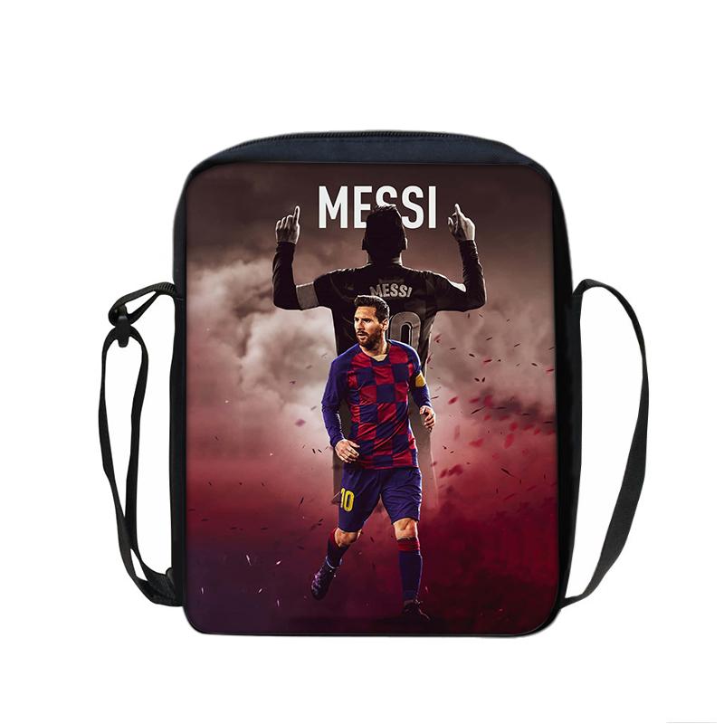 Schoudertassen Messenger Bag Beste Cadeau Handtas M-Messi Geprint Voetbalster Schooltassen Telefoon Tas Voetbal Sport Boodschappentas