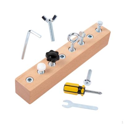 Holzschraubendreherbrett-Set, beschäftigtes pädagogisches Spielzeug, sensorisches Vorschullernspielzeug für 3 4