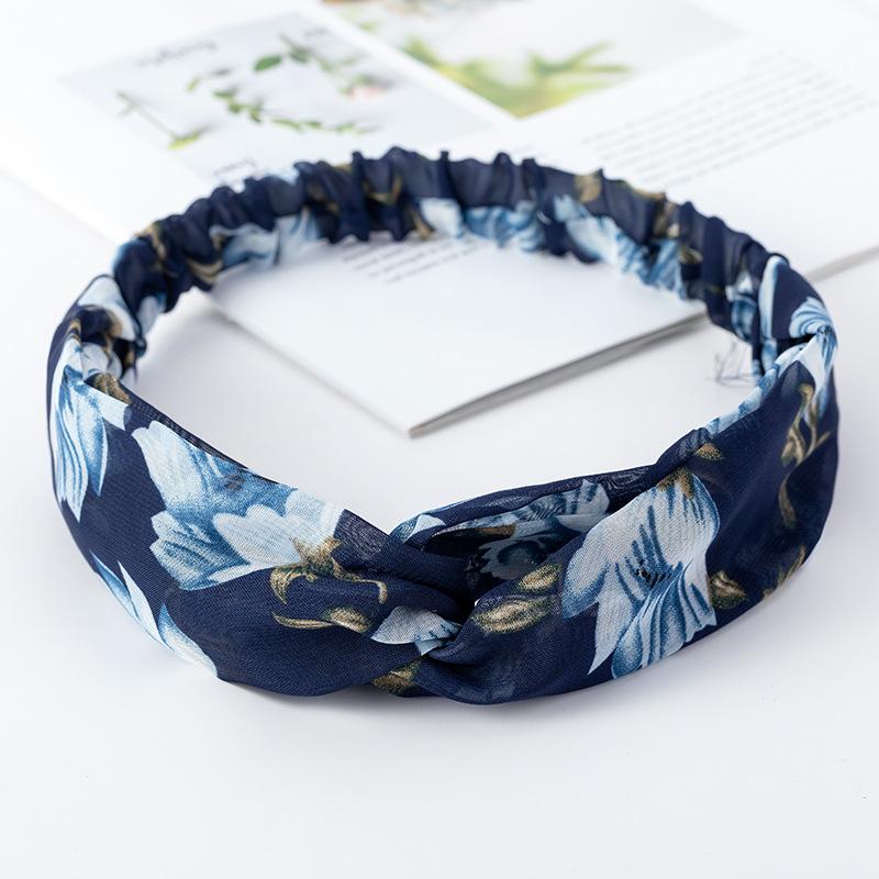 

Модные женские и женские богемные ленты для волос с принтом, повязки на голову, винтажные тюрбаны с крестом, банданы, ленты для волос, аксессуары для волос 19