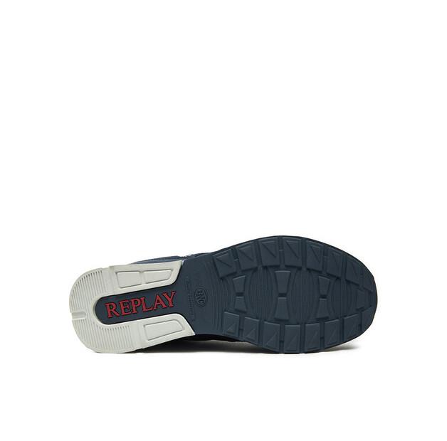 Men's REPLAY Adrien Game 4 Lace-up Sneakers Gms1d.000.c0055t Navy