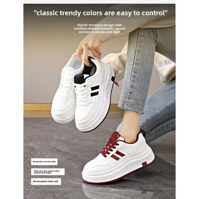 Spring Thick-soled Casual Shoes Casual Sports Shoes and Sneakers for The White Shoe Girl