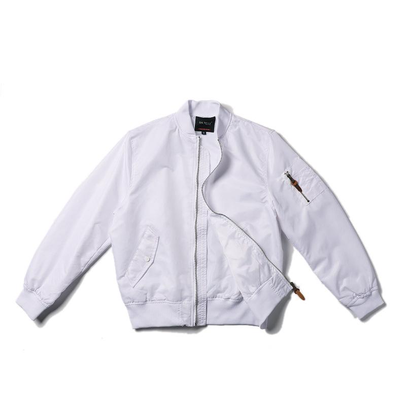Normanlong Men's Air Force MA-1 Pilot Jacket - Lightweight Nylon Bomber for Spring/Fall