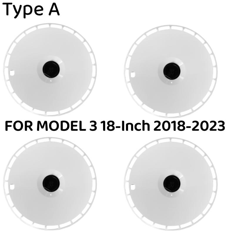 

4PCS 18-Inch Hub Cap Hight Performance Replacement Wheel Hubcap For Tesla Model 3 2018-2023 Wheel Cap Full Rim Cover Accessories Tesla
