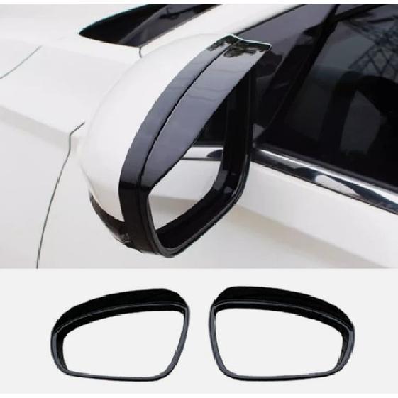 For Nissan Altima -2024 Bright black Rearview Mirror Rain Eyebrow Trim