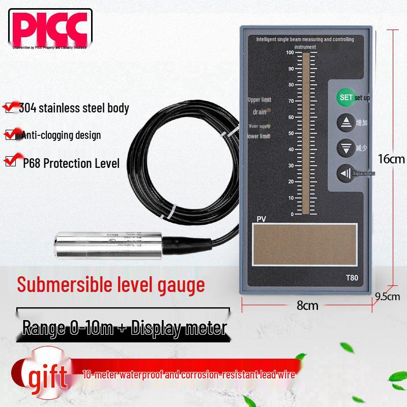 Submersible Water Level Sensor 4-20mA Voltage Transmitter