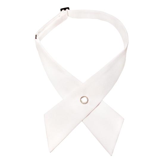 Bow Tie Adjustable Length Soft Touch Pure Color Neck Tie Formal Occasions Business Weddings Parties Outfit Accessory