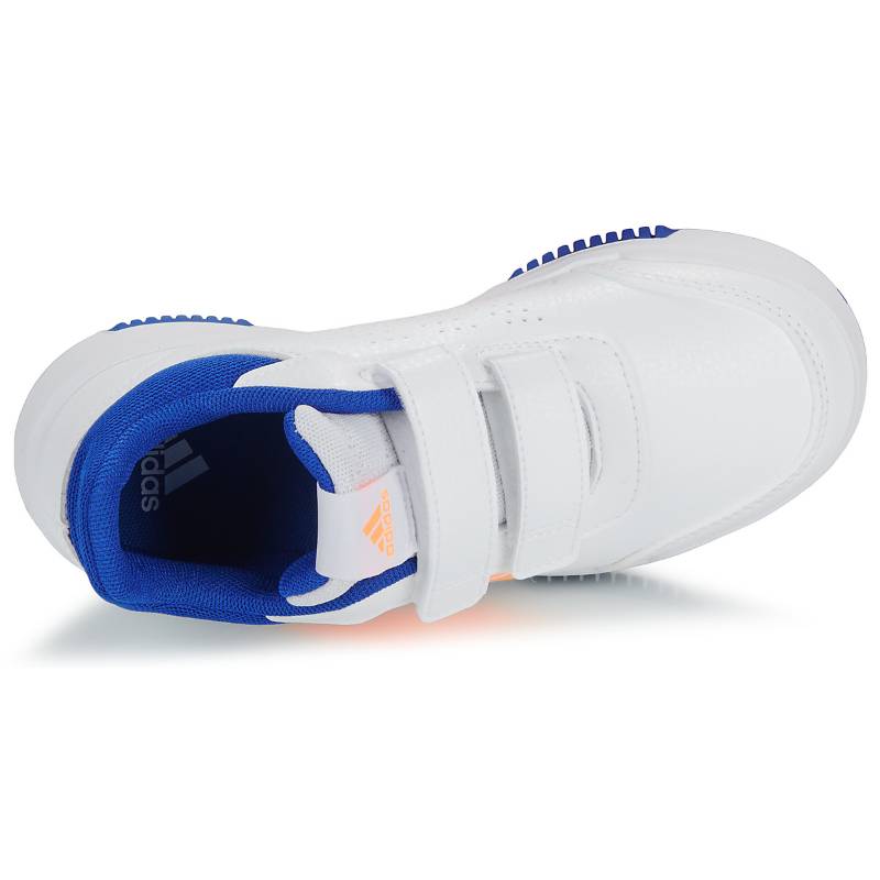 Adidas Tensaurs Versatile Comfortable Shock Absorbing Durable Low Top Kids Running Shoes Kids Running Shoes White Blue Yellow IG8581