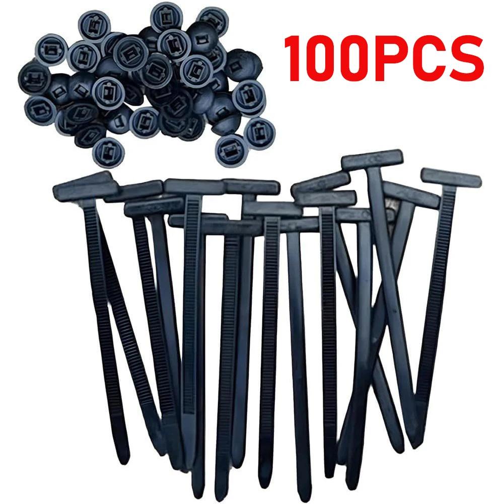 100/200Pcs Nylon Cable Zip Ties Self-Locking Heavy Duty Zip Ties Universal Cable Tie Buckle for Indoor Outdoor Use & DIY Fixing