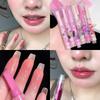 1PC Jelly Lipstick Pen Love Heart Lipstick Mirror Watergloss Lip Glaze Moisturizing Sexy Lip Plumper Waterproof Lips Makeup