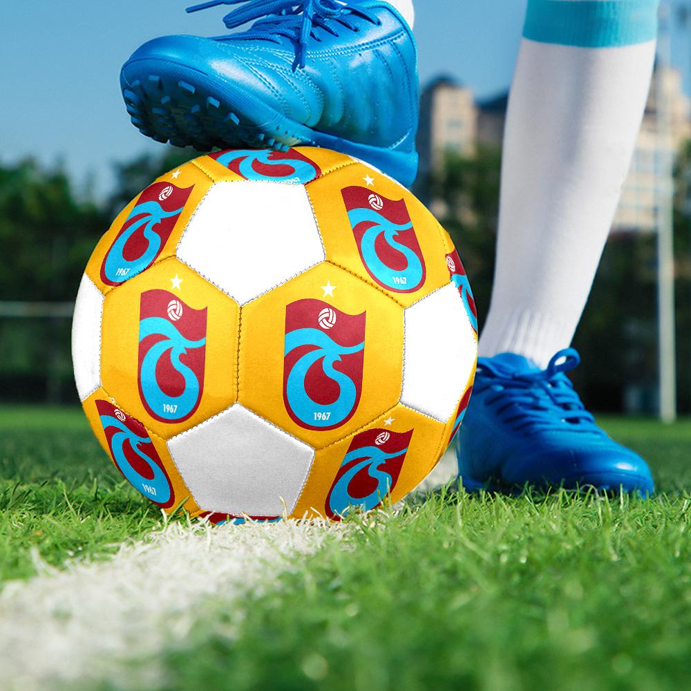 1 Stück Trabzonspor Club Größe 5 Fußball PrahaHallenfußball Ball Bunt Alle Altersgruppen Maschinengenäht PVC Wettkampfbereit Langlebig Hoher Rückprall