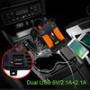 6000W DC 12V to AC 220V/110V Car Power Inverter Charger Converter Voltage Transformer LED Power Display 2 USB Universal Socket