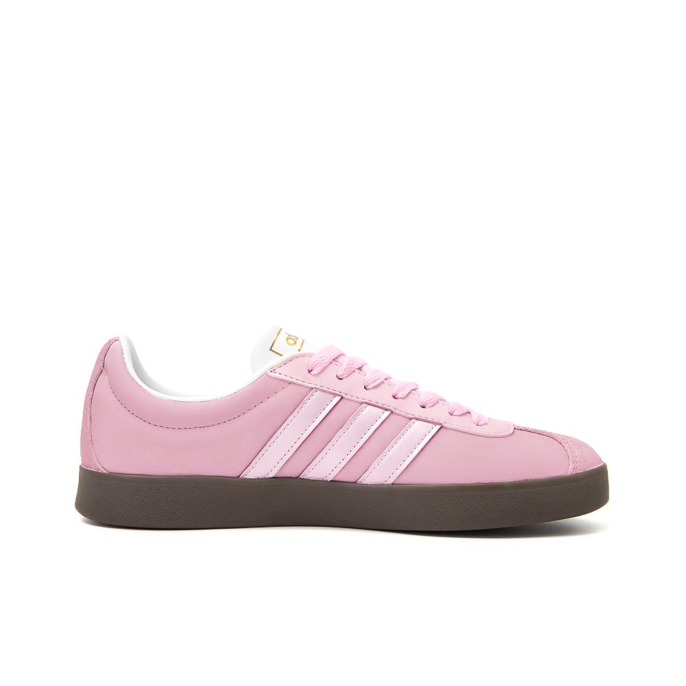 Adidas Neo VL Court 2.0 Leather Slip Resistant Abrasion Resistant Low top Skateboard Shoes Unisex Pink ID6015(Team746-)