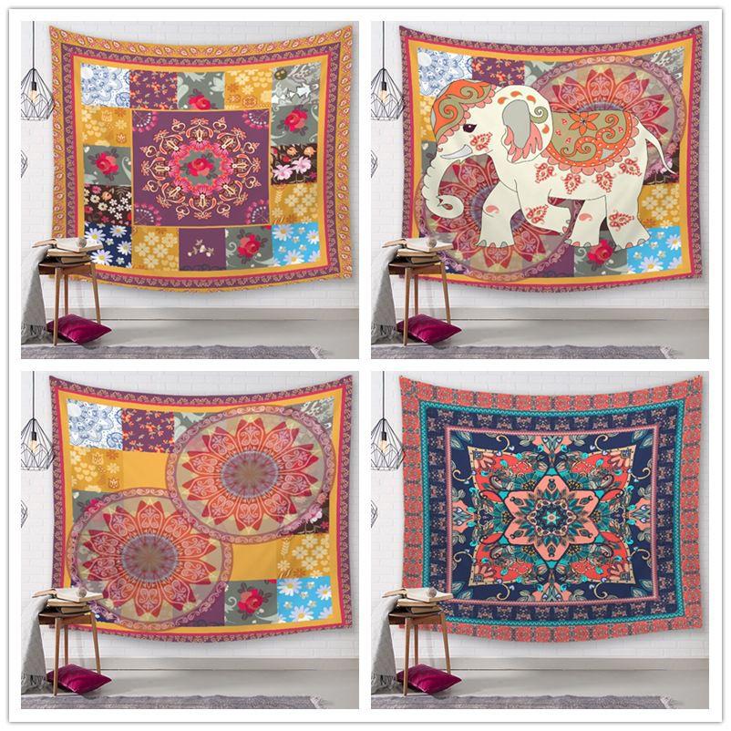 Elegant Wall Hanging Tapestries Flower City Printed Home Decoration Blanket For All Occasions