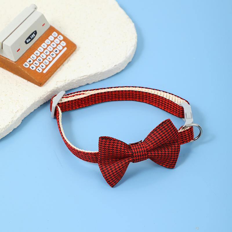 

Нейлоновый ошейник для кошки, защита шеи, бантик для маленькой собаки, модный ошейник для питомца