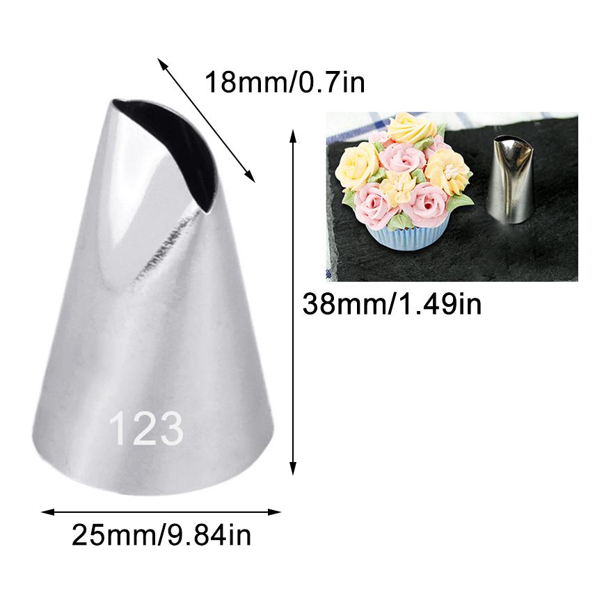1/3pcs Pastry Nozzles For Cakes Decorating Rose Petal Flower Icinp Piping Tips Baking&pastry Tools Confectionery Kitchen Gadget