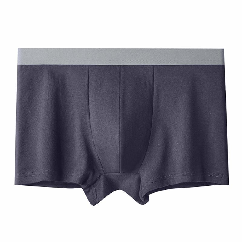 Men's Underwear Loose Mid Waist Cotton Underwear Men's Breathable Four Corner Underwear