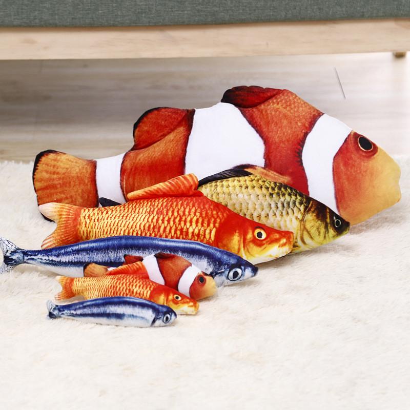 Popular Simulation Fish Cat Toy Wholesale Pet Plush Fish Toy For Cats With Soft Fur