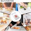 Upgrade Double Sided Stainless Steel Cutting Board for Kitchen Non Stick Meat Chopping Boards for Vegetables Fruits Cheese