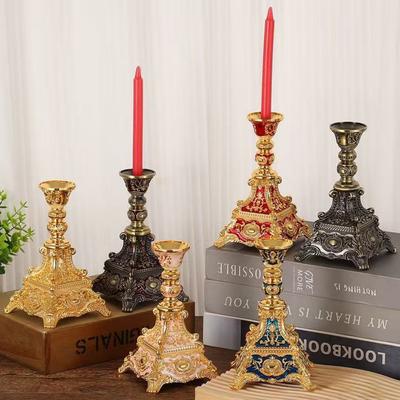 Europäischer Stil Vintage Kerzenständer, Bankett Kerzenlicht Dinner Beleuchtung Ins Wind Dekor Kerzenständer Vintage Stil Tischdekoration