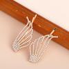 1/2Pcs Fashionable Shiny Angel Wings Hairpins Rhinestone Metal Hair Clips Women'S Hair Ornaments