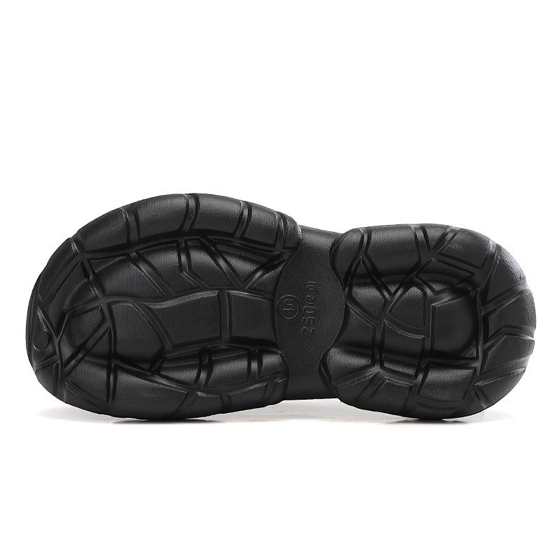 

Thick-soled hole shoes men s non-slip outdoor bag head slippers wear-resistant soft-soled simple beach sandals 45 (inner length 27.5cm)