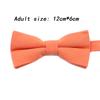 New Color Light Green Pink Peach Solid Cotton Parent-Child Bowtie Sets Kids Pet Men Women Butterfly Daily Cravat Gift Accessory