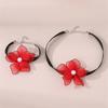 Collier Fleur en Forme de Cœur avec Matière en Maille et Chaîne Classique pour Style Féminin