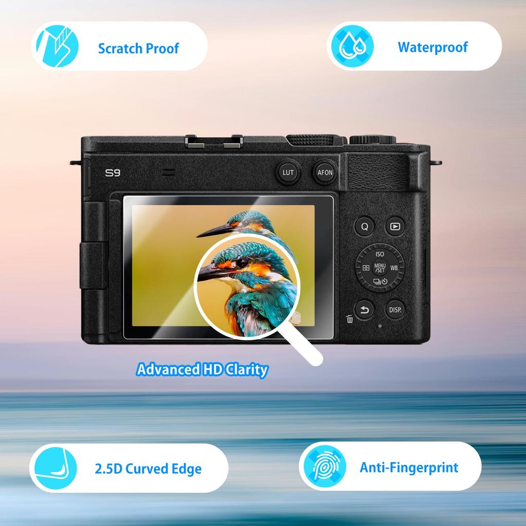 VOVMOEYA Screen Protectors for Nikon Tempered Glass Screen Protectors 3 PET Shoulder Screen for Nikon Z6 High with Strap 6-Pack Z6III, [3 +