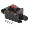 Durable 4 Pin 2 Position Waterproof Inline Cord Switch Red Light Waterproof Inline Cord Switch Toggle Switch Heavy Duty