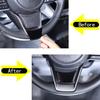 Glossy Piano Black Steering Wheel Trim Sticker For Subaru Crosstrek 2024-2025