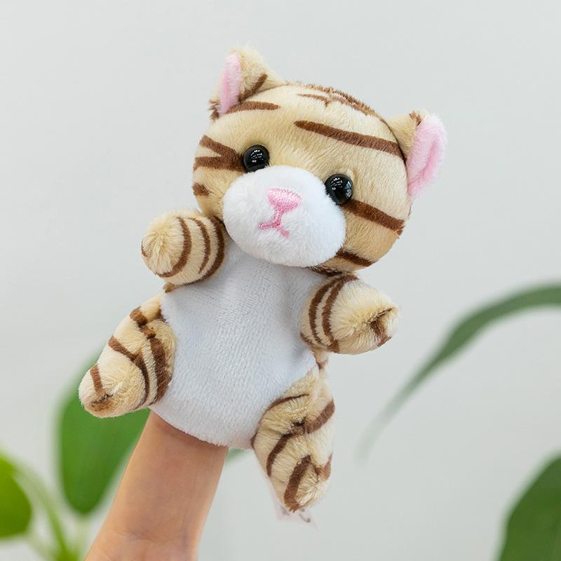 Forest Animal Finger Doll Panda Plush Toy Children Ocean Shark Doll