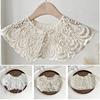 Clothes Accessory Lace Decor Lace Fake Collar Hollow Out Shawl Wrap Ladies Top Collars Detachable Lapel Women