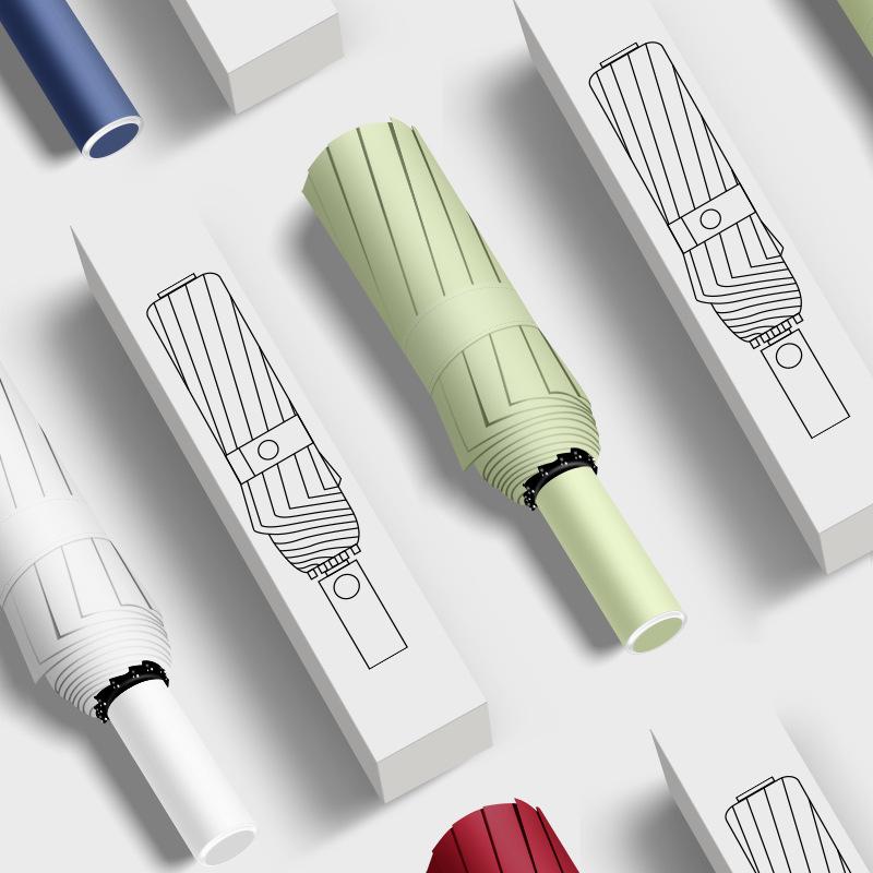 Men's Large 144-Rib Automatic Umbrella with Sun Protection and Custom Logo