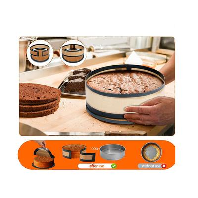 Silikon-Backmatte Geeignet für Springform mit flachem Boden, Verhindert Anhaften des Kuchens am Boden und an den Seiten, Leicht zu reinigen